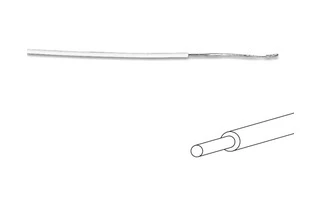 HILO DE CABLEADO - ø 1.4 mm - 0.2 mm² - UNIFILAR - COLOR BLANCO