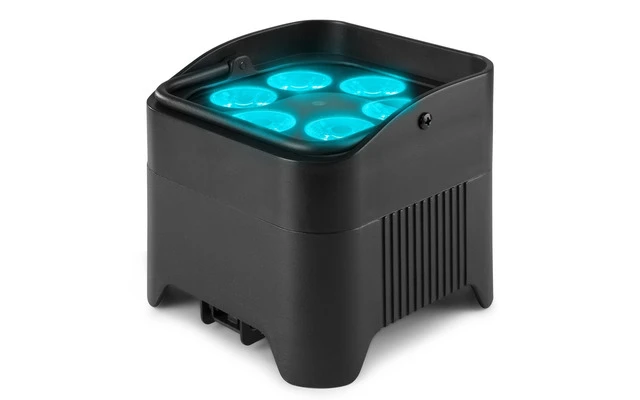 Beamz BBP96SW Foco PAR Negro con bateria 6x 12W WDMX