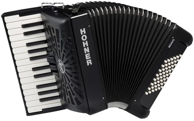 Hohner Bravo II 48 Negro A16522 Silentkey
