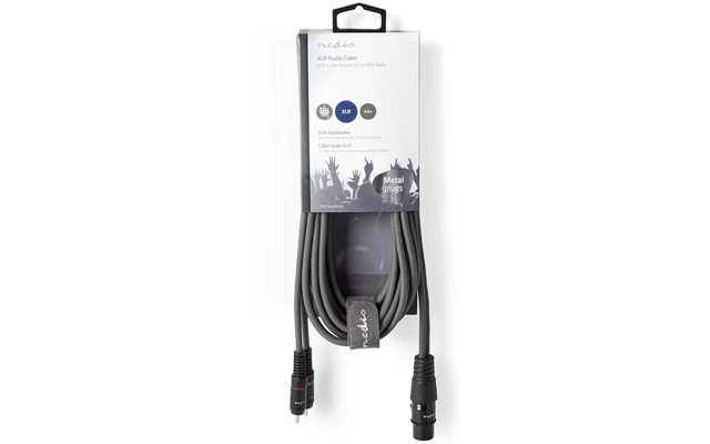 Cable de Audio balanceado - XLR 3 pines hembra - 2x RCA macho 