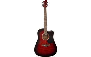 Jay Turser JTA-454QCET Red Sunburst