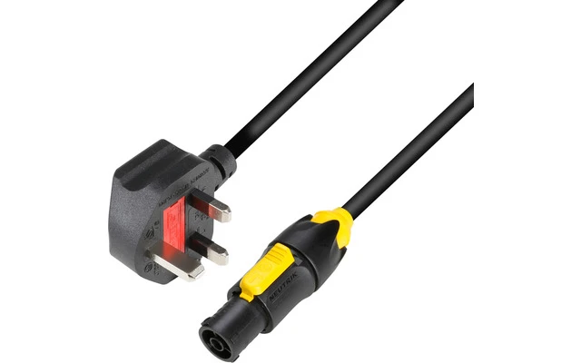 Adam Hall Cables 8101 TCON 0150 GB Cable eléctrico BS1363/A  Powercon True1 1,5 mm² 1,5 m