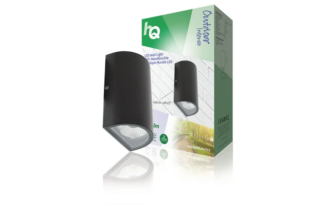 Luz de pared LED para exteriores de diseño ovalado y color antracita