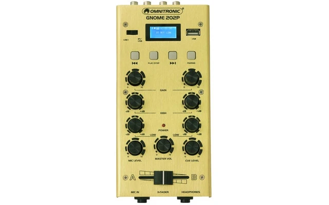 Omnitronic Gnome 202P Mini Mixer Gold