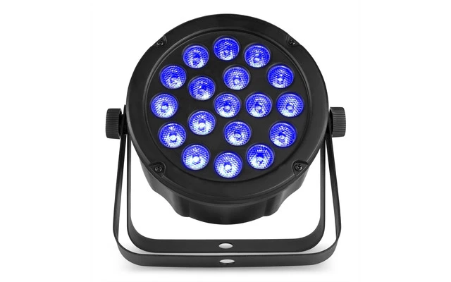 Beamz SlimPAR45 18x 3W 3 en 1 RGB LEDs DMX