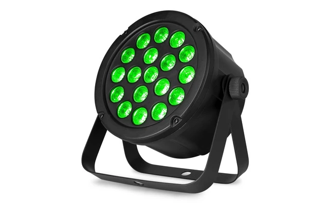 Beamz SlimPAR45 18x 3W 3 en 1 RGB LEDs DMX