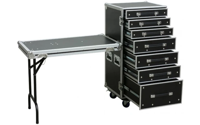 Power Dynamics PD-FA5, Flightcase de 7 Cajones + Mesa