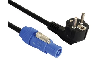 Cable con conector Schuko a PowerCon 230V - 5m - PVC
