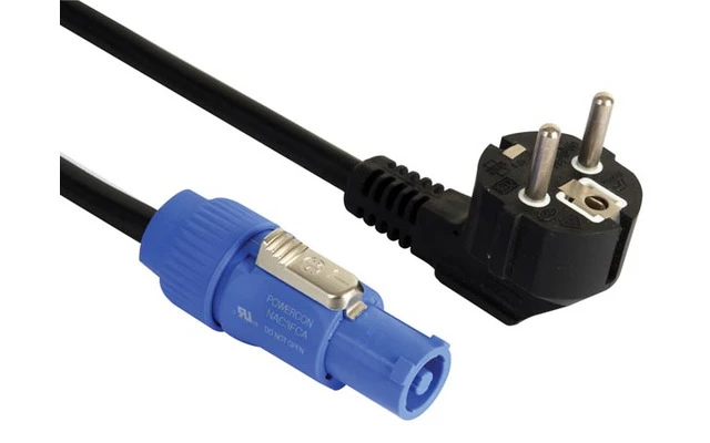 Cable con conector Schuko a PowerCon 230V - 5m - PVC