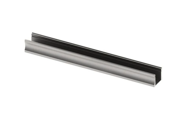 SLIMLINE 15 mm - PERFIL DE ALUMINIO PARA CINTAS DE LEDs - ALUMINIO ANODIZADO - PLATEADO - 2 m