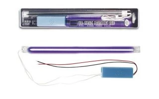 TUBO FLUORESCENTE DE CÁTODO FRÍO + ALIMENTACIÓN, 30cm, LUZ NEGRA