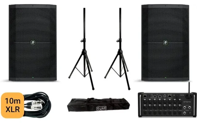 2x Mackie Thump 215XT + Midas MR 18 + Oqan