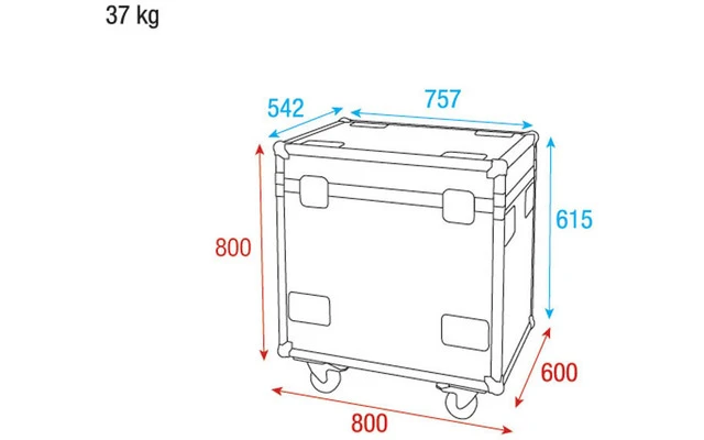 Showtec FlightCase 4x Shark