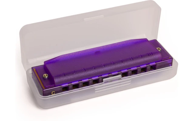Hohner Translucent Harp Purple Hardcase