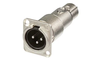 Neutrik NA3MDF - Conector XLR de chasis macho a hembra