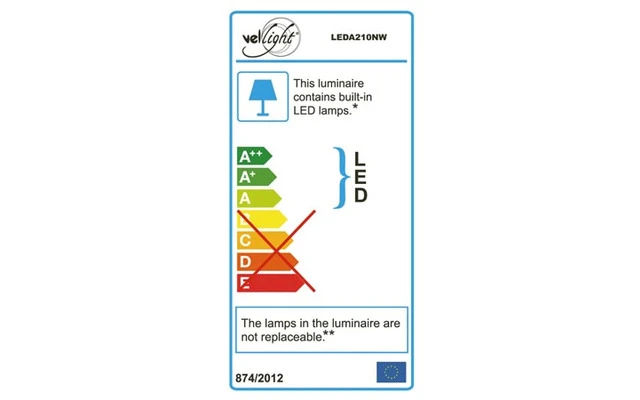 ILUMINACIÓN LED DE PARED - FORMA OVALADA - 5.5 W - COLOR BLANCO NEUTRO