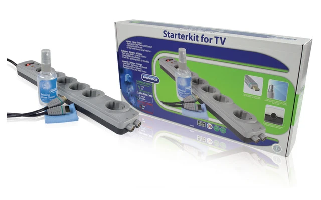 Kit básico para TV (limpieza, conexión, protección) - Bandridge BVK1200