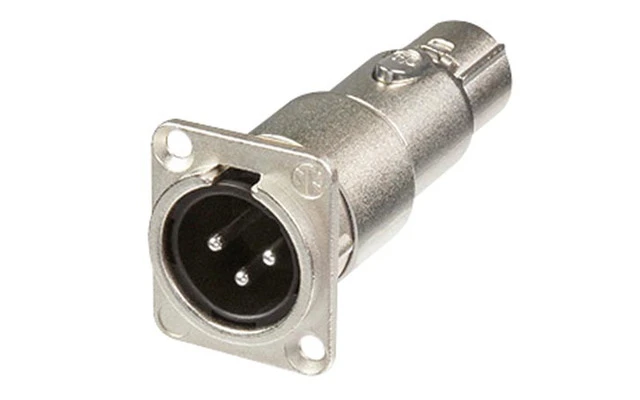 Neutrik NA3MDF - Conector XLR de chasis macho a hembra