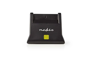 Lector de Tarjetas Inteligentes - USB 2.0 - Modelo de Sobremesa - Negro - Nedis CRDRU2SM3BK