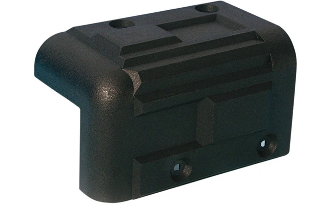 Adam Hall Hardware 4071 - Cantonera apilable de plástico negro