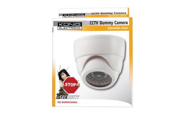Cámara CCTV Falsa ajustable para interior estilo domo
