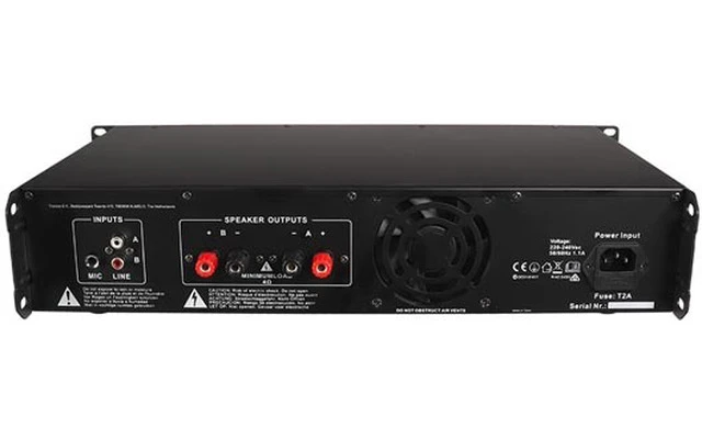 HQ Power Eriana 100 - Amplificador de potencia 2 x 100W RMS - Bluetooth & USB