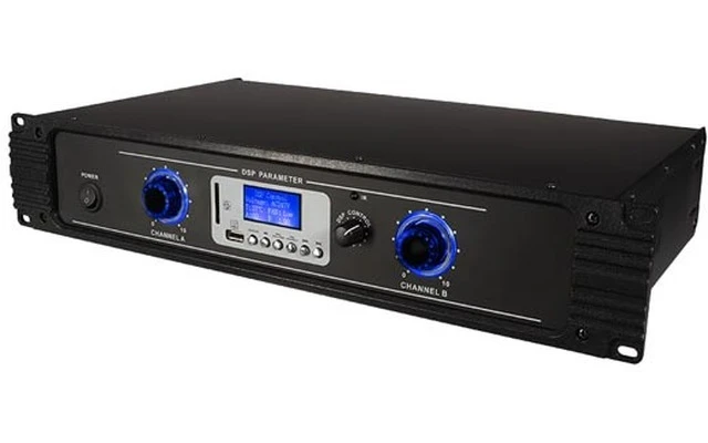 HQ Power Eriana 100 - Amplificador de potencia 2 x 100W RMS - Bluetooth & USB