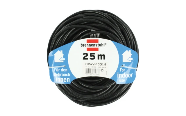 Cable de Extensión Schuko Schuko macho - Schuko hembra Negro