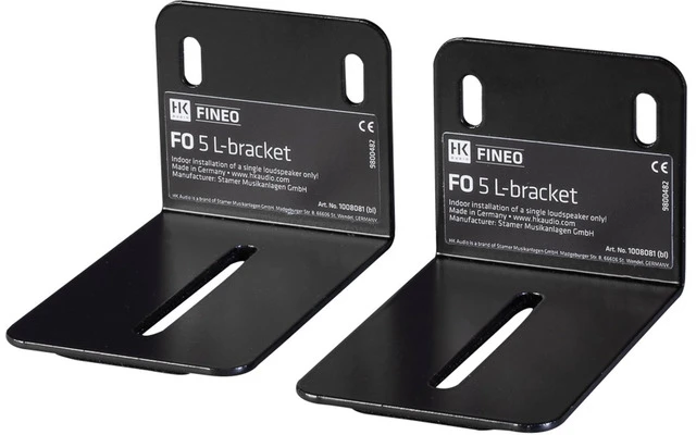 HK Audio Fo 5 L-Bracket (pair) Black - Not Available In White/Ral