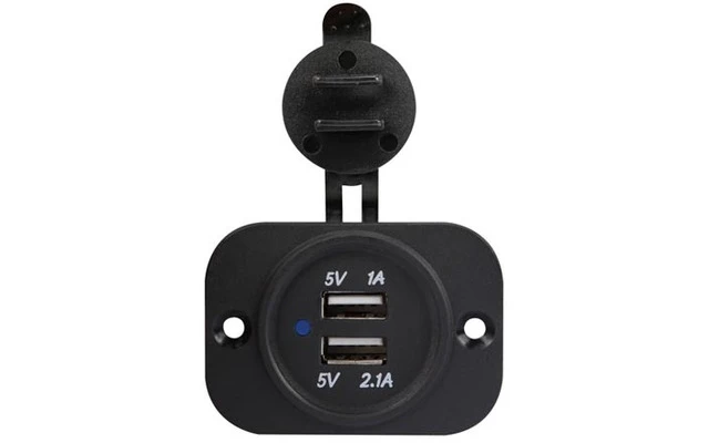 Conexión USB para empotrar (entrada 12-24 VDC, salida 5 V)