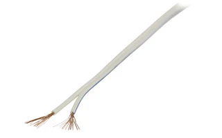 Cable para altavoz 2x 0.35 mm² 100 m color blanco
