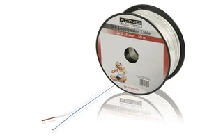 Cable altavoz blanco 2x 0.75mm²