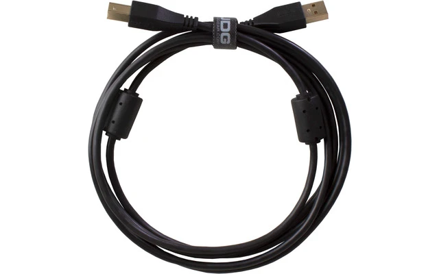 UDG Cable USB 2.0 A-B - Recto - Negro - 1 Metro