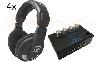 Oqan QHA-4 + 4x Oqan QHP 10 Basiq
