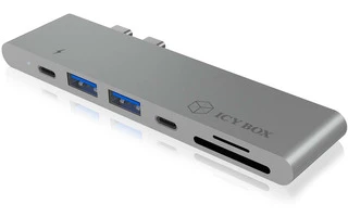Estación de Acoplamiento MacBook Pro 5-Port Plata - ICY BOX 60372