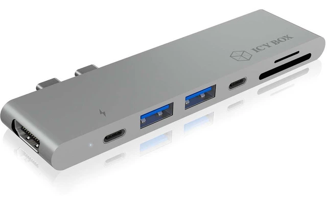 Estación de Acoplamiento MacBook Pro 5-Port Plata - ICY BOX 60372