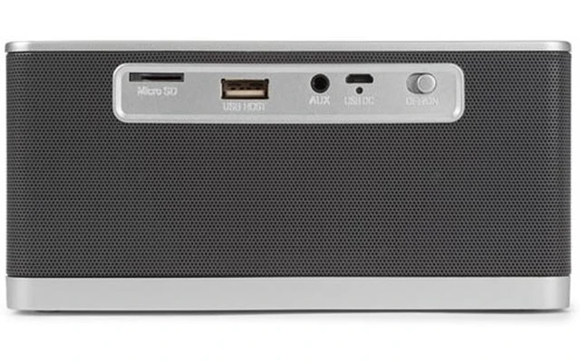 Mini Altavoz Hi-Fi inalámbrico con Reloj - AUX + FM + USB + Micro-USB