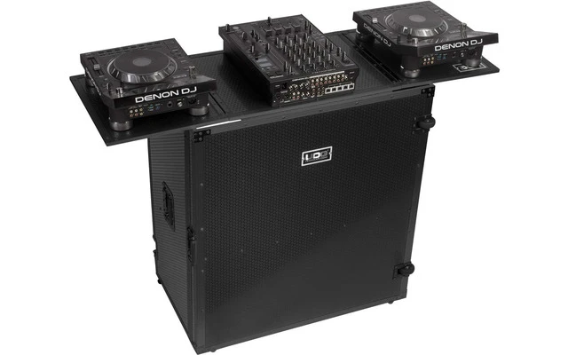 UDG Ultimate Fold Out DJ Table Black Plus - Ruedas