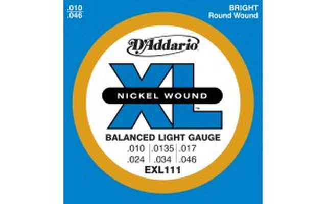 DAddario EXL111 Balanced Regular Light 10-46
