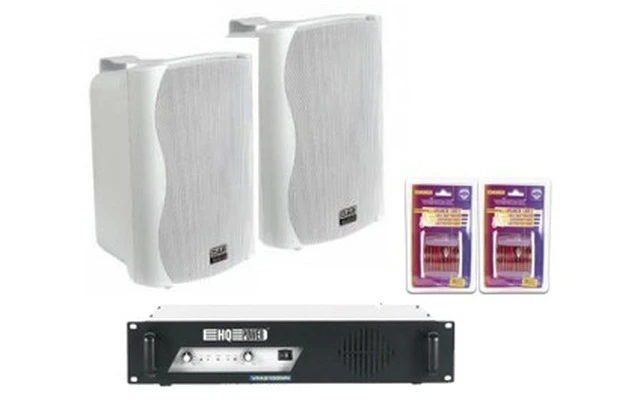 Pack: Etapa Vpa2100 + altavoces Pr-62 Blanco+ Cable 10m Rojo Negro X2