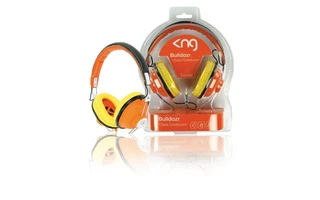 Auriculares Bulldozr - Chaos Constructor en color naranja