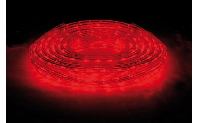 Juego de manguera de LED con controlador - Rojo - 10m