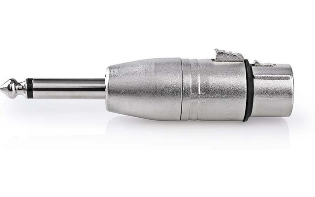 Adaptador XLR - 6,35 mm macho - XLR de 3 pines hembra Metal