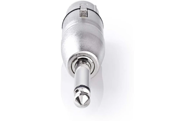 Adaptador XLR - 6,35 mm macho - XLR de 3 pines hembra Metal
