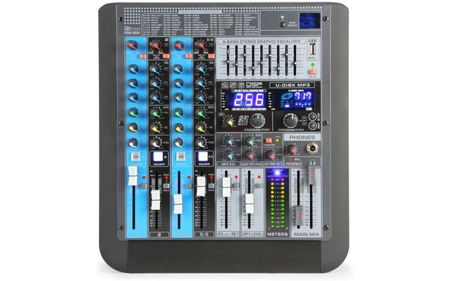 Power Dynamics PDM-S604 Mezclador analogico 6 canales Profesional