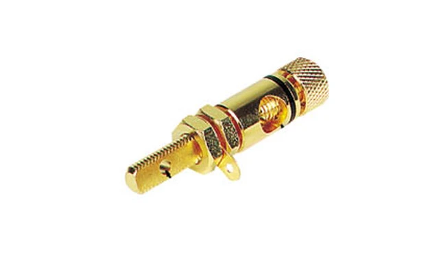 CONECTOR DE ALTAVOZ DORADO - NEGRO