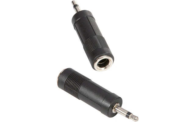 Adaptador de Minijack 6,3 mm hembra mono a Jack 3,5 mm macho mono