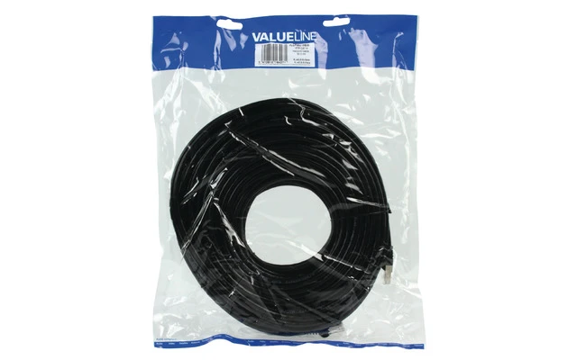 Cable de red FTP CAT 6 de 30.00m negro - Valueline VLCP85210B30