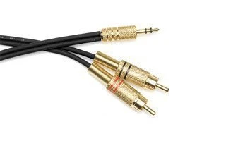 Cable 2 RCA Macho -  1 Minijack 3.5 Estereo 3 m