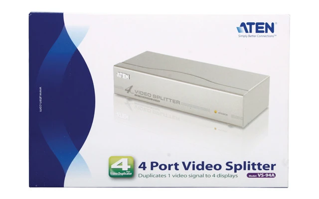 4-Port Splitter VGA Plata - Aten VS94A-AT-G